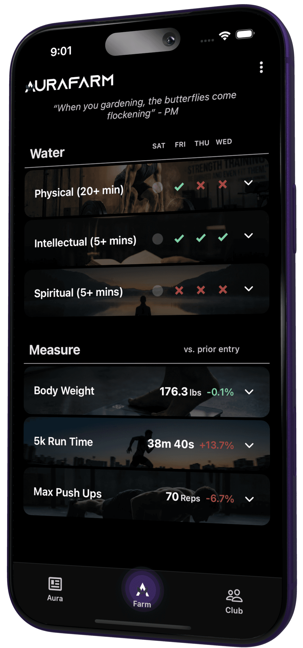 Daily Protocol Screen